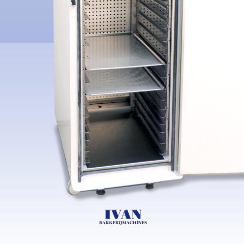 Onderkant open remrijskast Panimatic P24DB met 2 platen
